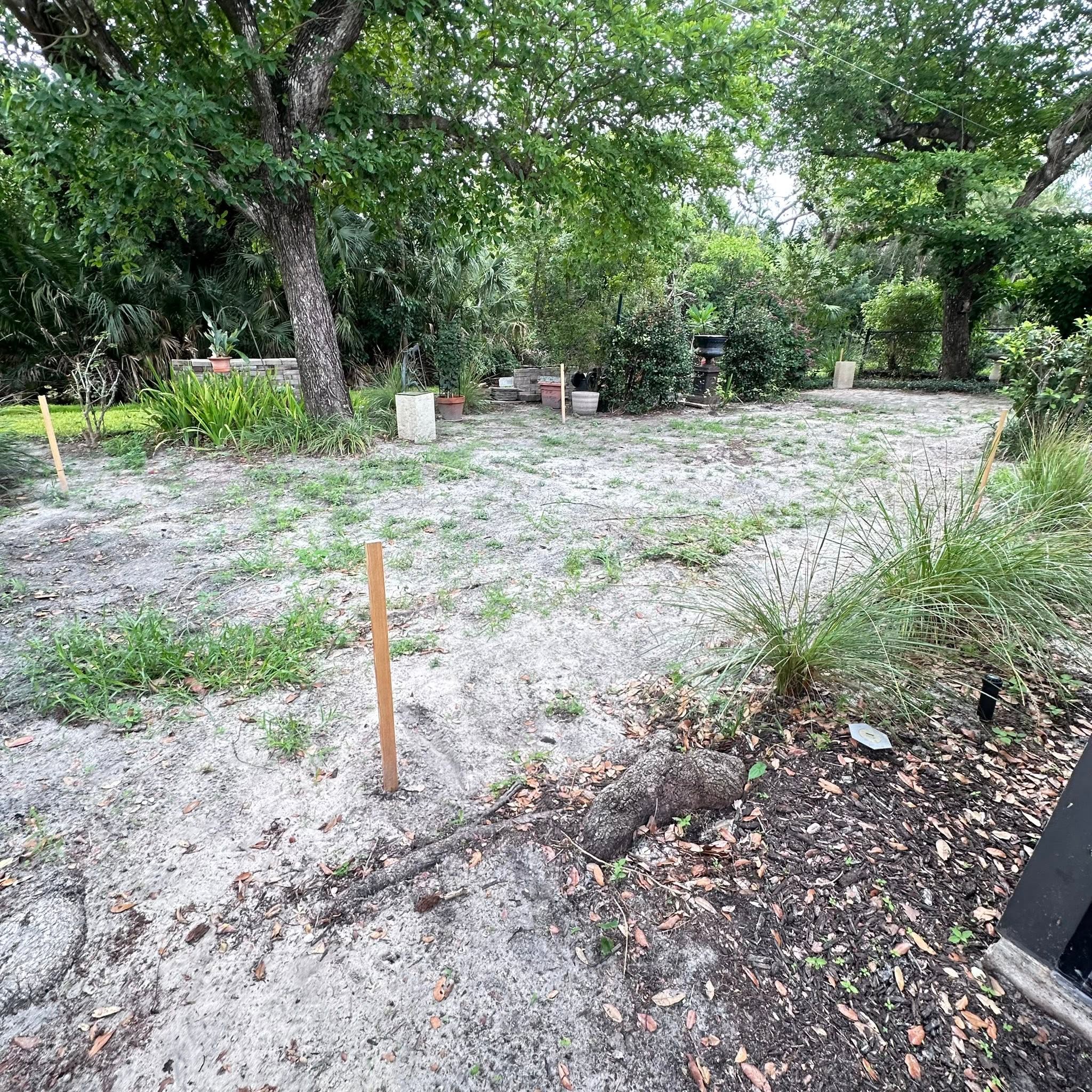 Backyard hardscape
