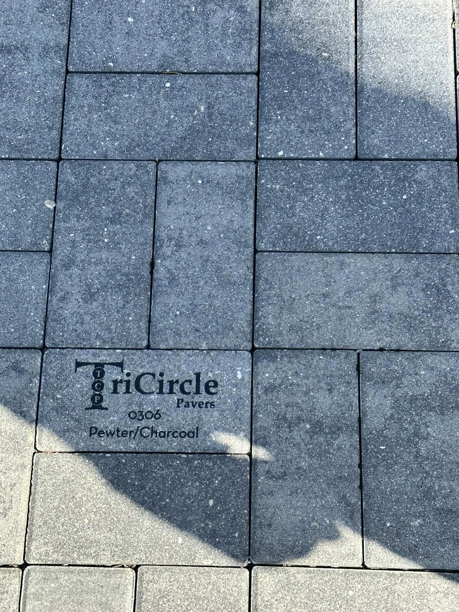 Brick paver driveway transformation