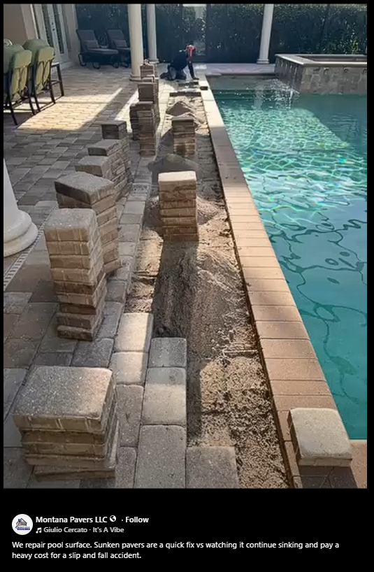 Pool deck transformation