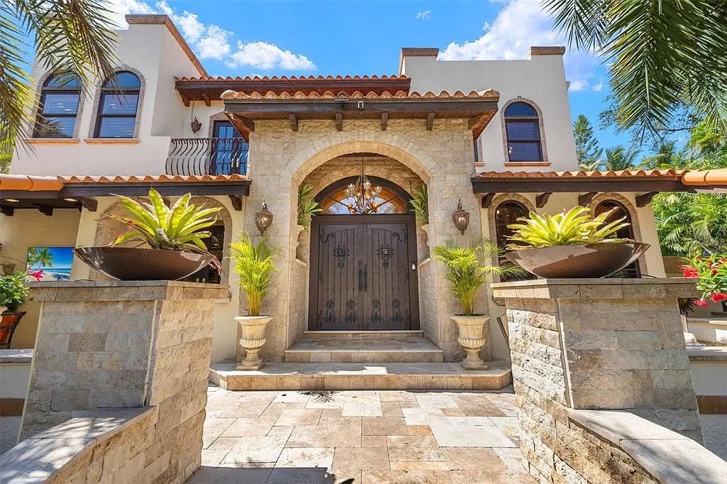 Travertine patio